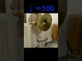 シンバルの早打ち練習