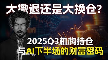 【深度解析】大撤退还是大换仓？Q3机构持仓大曝光：英伟达被抛售，苹果却成“香饽饽”！AI下半场财富密码！#13f #wallstreet #nvidia #apple #google  #sp500