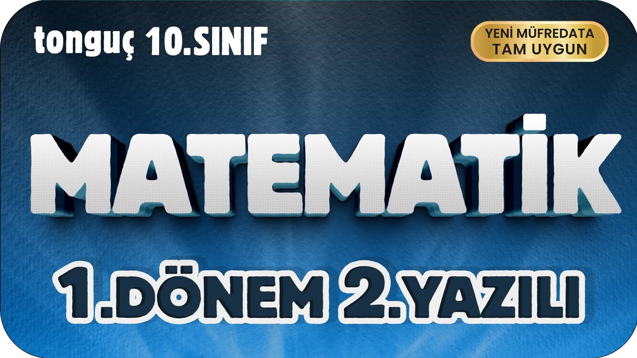 10.Sınıf Matematik 1.Dönem 2.Yazılıya Hazırlık 📑 #2026
