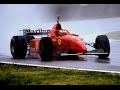 F1 1996 michael schumacher amazing spain grand prix in the rain  formula one highlights