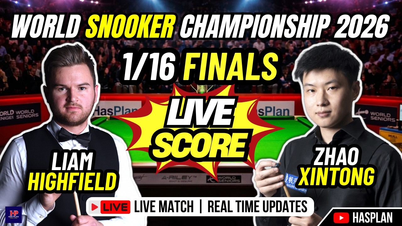 🔴 Zhao Xintong vs Liam Highfield | World Snooker Championship