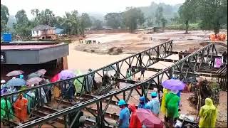 Construction of Bailey Bridge at Chooralmala