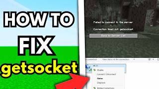 How To Fix Getsockopt Minecraft