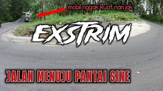 Jalan ekstrim pantai sine tulungagung hari ini