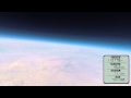 Sunrise high altitude balloon to the edge of space over Texas