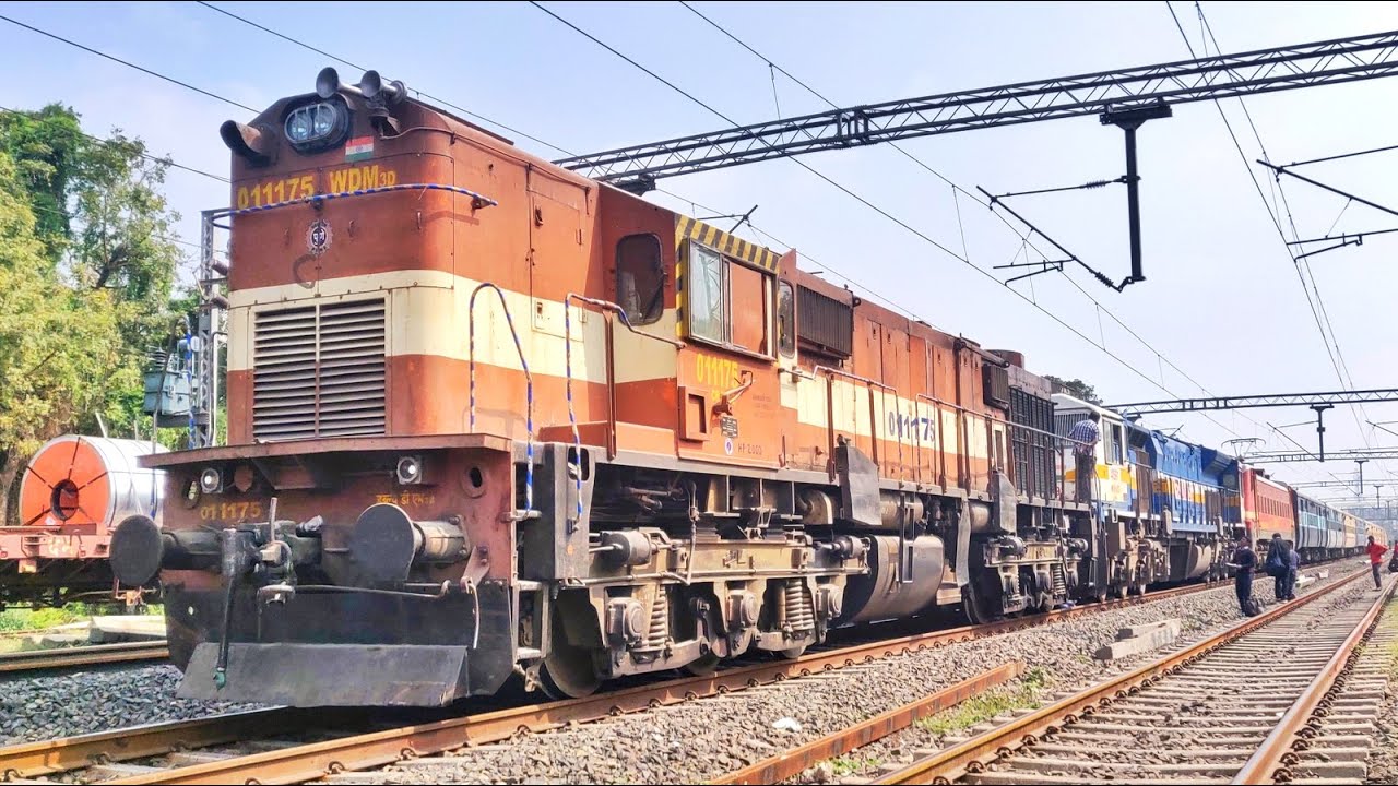 Loco Failure - 02164 Chennai - LTT Exp | Piggyback or Push-Pull ? Never Seen Before Rescue Mission