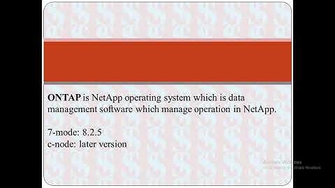 #ONTAP #NetrApp #7-mode #c-mode