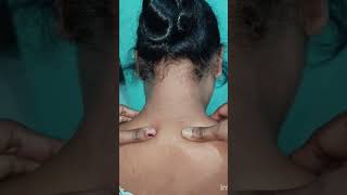 5 minute cervical massage pain relief ♥️#cervicalpain #cervicalmassaj#youtubeshorts #viral