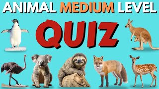 Exciting Animal Quiz Challenge for Kids: Can You Guess 25 Animals?  Medium Level