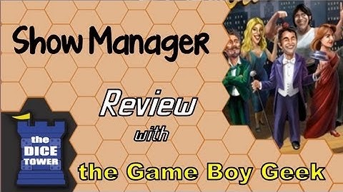Show Manager Review - with the Game Boy Geek
