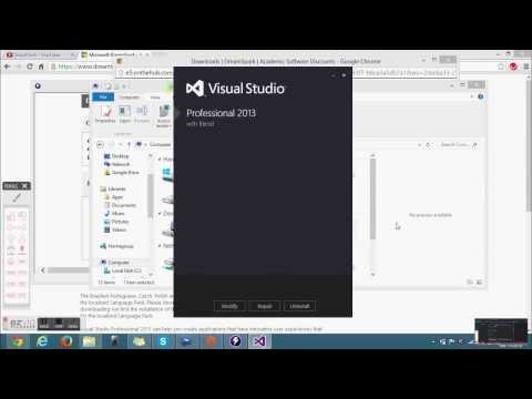 Installing Visual Studio 2013 via DreamSpark part 1