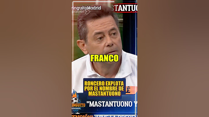 💥 Roncero EXPLOTA por FRANCO MASTANTUONO EN DIRECTO EN EL CHIRINGUITO
