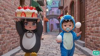 Gugu Gaga Penguin Worked All Day… Just for Cake! | Gugugaga Story