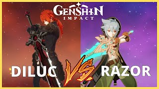 RAZOR VS DILUC | Who's the better main dps? (Genshin Impact)