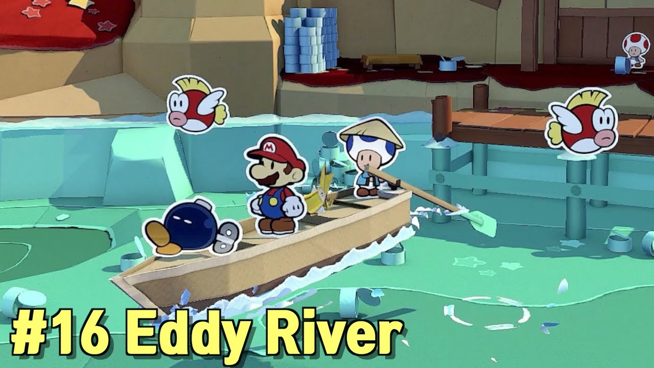 Paper Mario the Origami King 16 running down the Eddy River YouTube