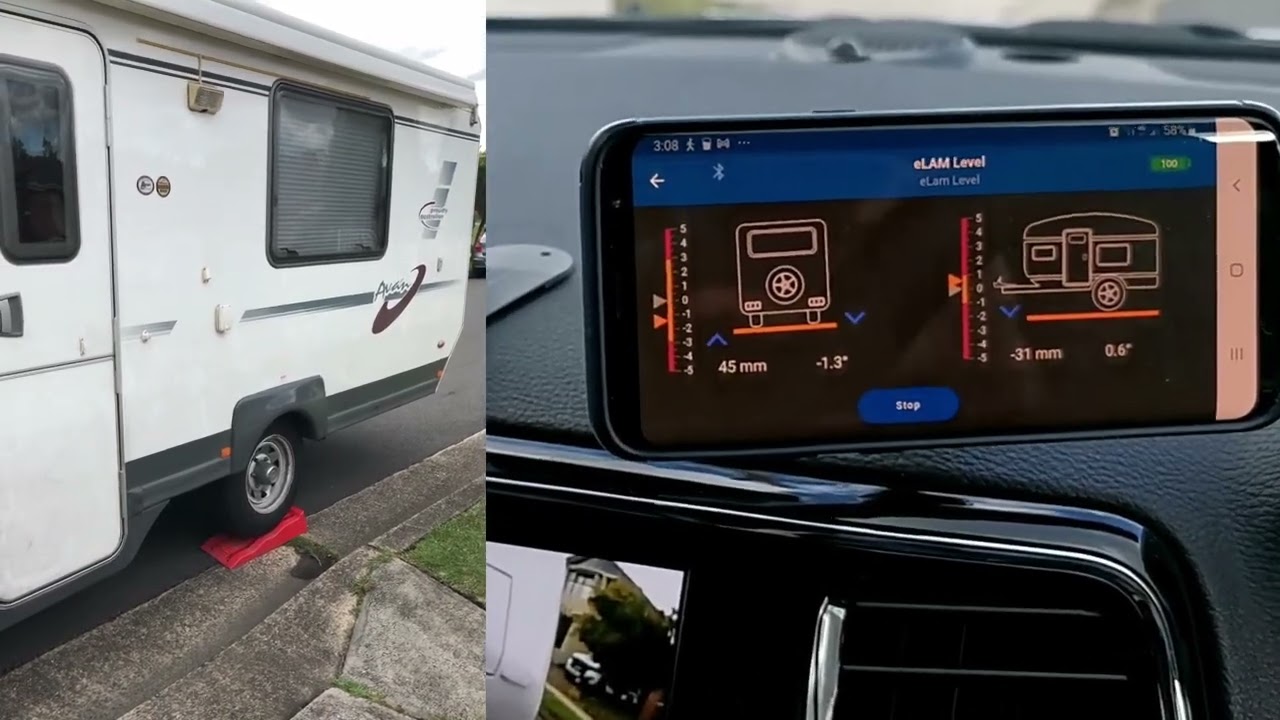 eLamLevel Caravan / RV Levelling Device and App