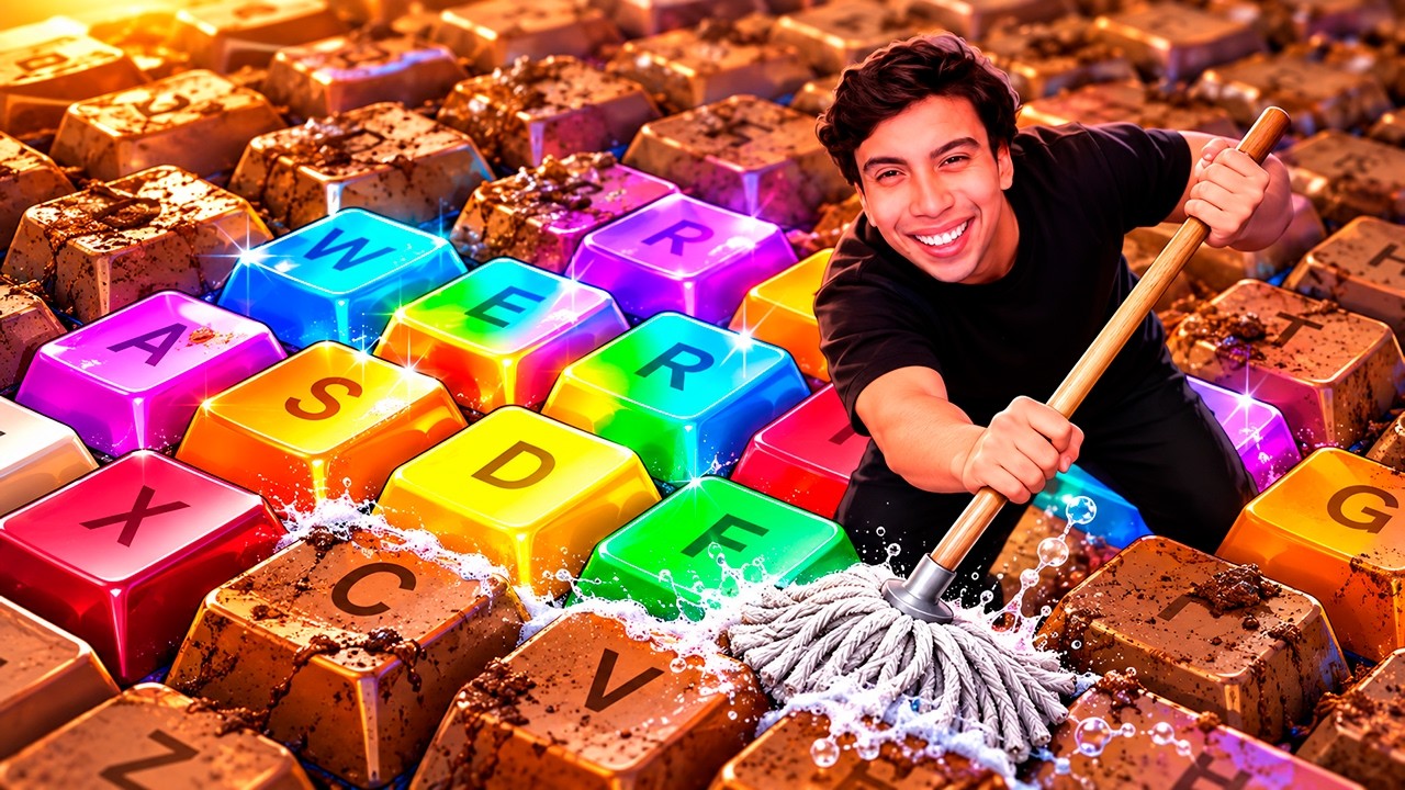 LIMPIA TU TECLADO ASMR EN ROBLOX!🧽