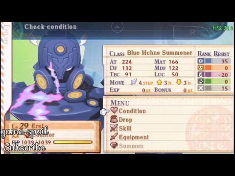 Summon Night 5 Boss Erst PPSSPP iOS Android Gameplay