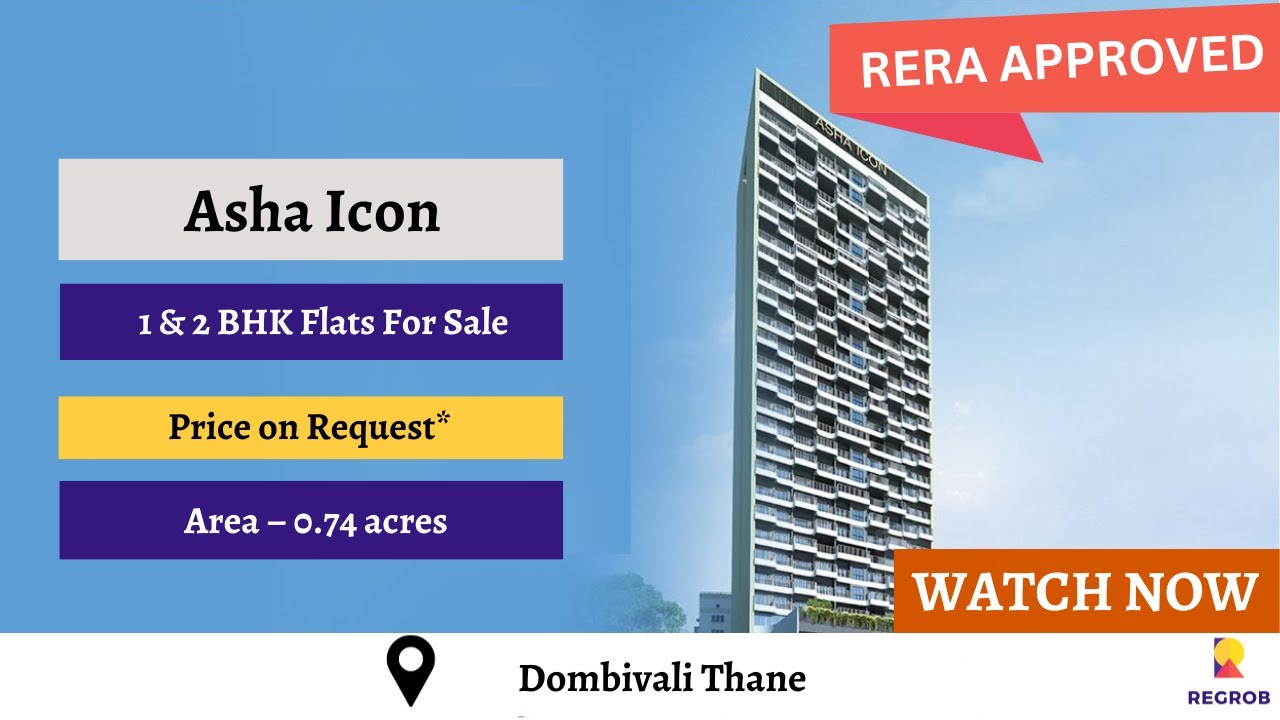 2 BHK Flats For Sale in Dombivali Thane | Asha Icon | ☎+91-7669634473 | Price On Request