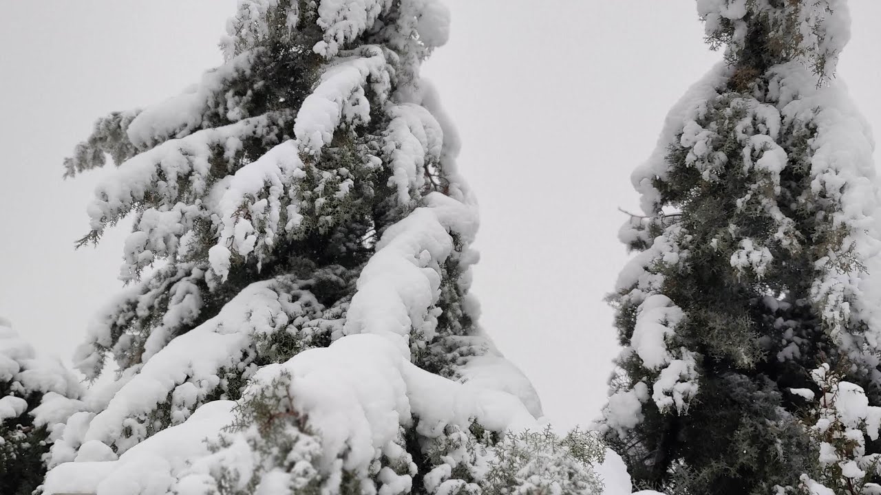 بەفر و شاخ و ڕێگای سەخت 4K Engine noise, snow, mountains and difficult roads. kurdstan sulaymanyah 