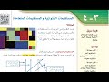 المستقيمات المتوازية والمستقيمات المتعامدة ثالث متوسط الفصل الدراسي الأول