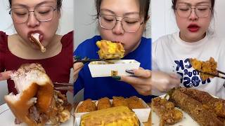 Mukbang food challeng new with real sound #d9mukbang #mukbang screenshot 4