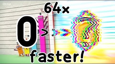 Numberblocks Saying “Make us who we are” Speeding Up To NEVER [x64 Speed, pitched, MV]