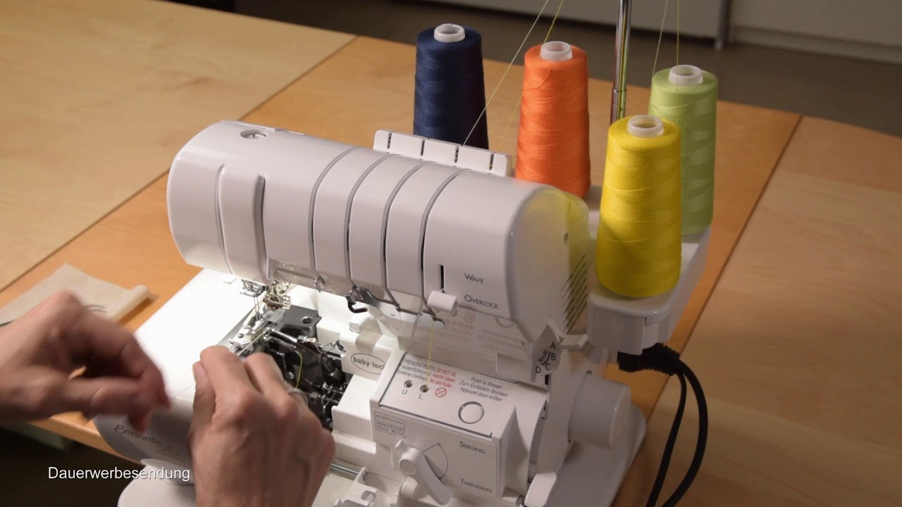 Babylock Enlighten einfädeln (Deutsch)