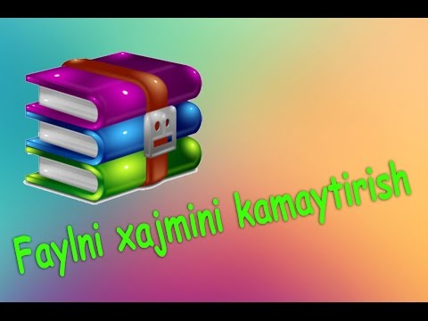 Video: Faylni siqish uning hajmini kamaytiradimi?