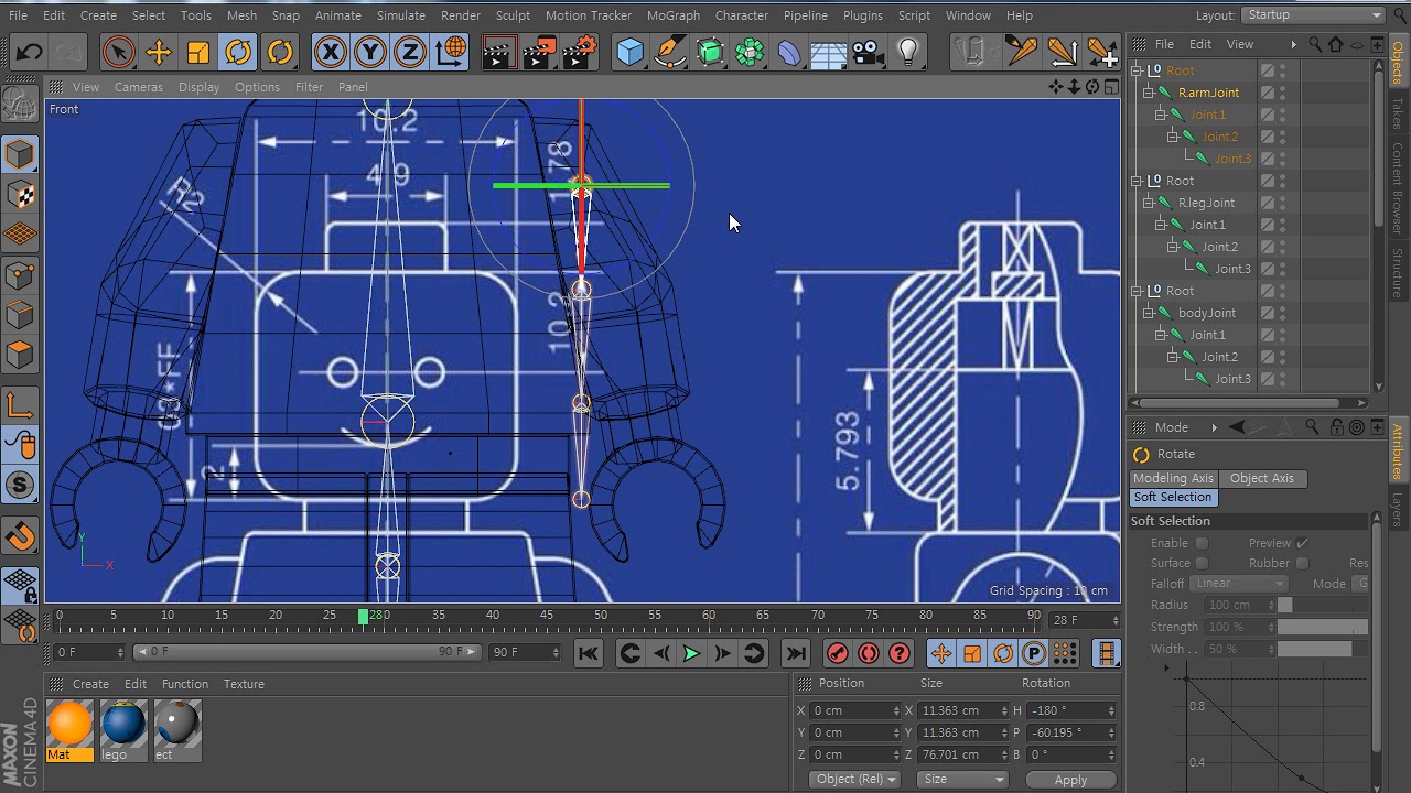[C4D]20190302 LEGO Rigging - YouTube