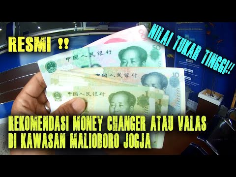 Rekomendasi Money Changer atau Tempat Penukaran Mata Uang Asing /Valas Resmi di Malioboro Yogyakarta