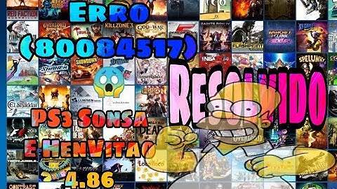 Como Resolver O Erro (80029517) 😱 Do PS3 Hen 4.87 E Anteriores Resolvido