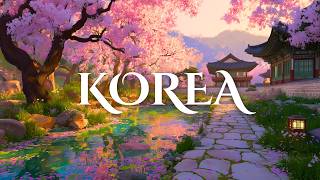 Drifting Cherry Blossom in Spring Breeze | 1-Hour Ambient Visuals & Music for Study & Sleep - KOREA