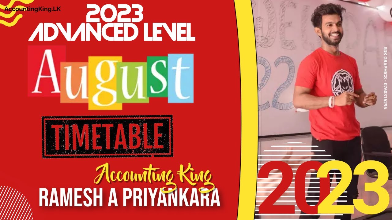 2023 August Time Table - YouTube