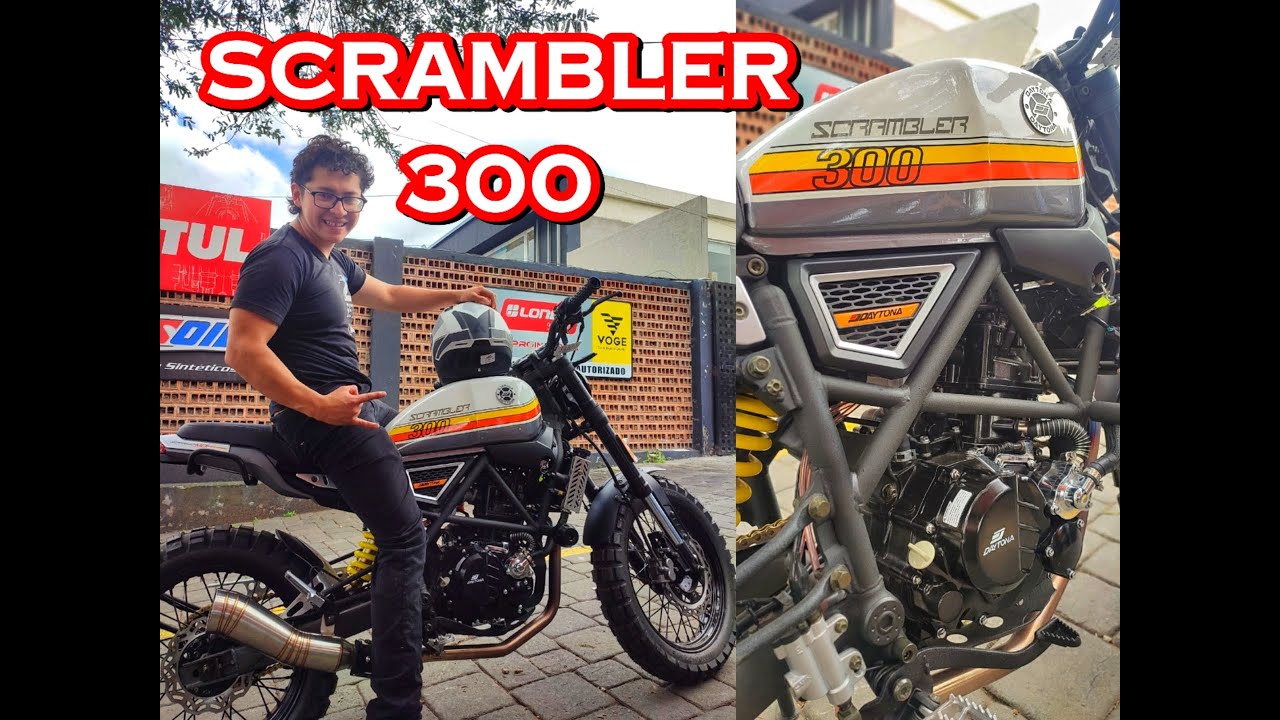 DAYTONA 🔴SCRAMBLER 300🔴 Altura-potencia-sonido