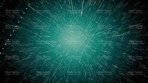 Rotating tunnel of dotted lines of particles cyan seamless loop