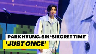 #ParkHyungsikInManila: Park Hyung-sik sings 'Just Once' with a twist
