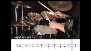 Learning Drums Lesson - 1/4 note rock grooves