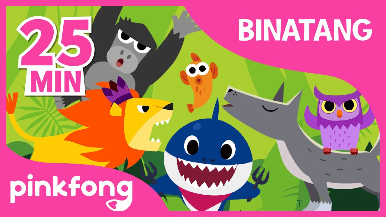 Kumpulan Lagu Binatang terpopuler | Lagu sajak anak Indonesia | Pinkfong dan Baby Shark