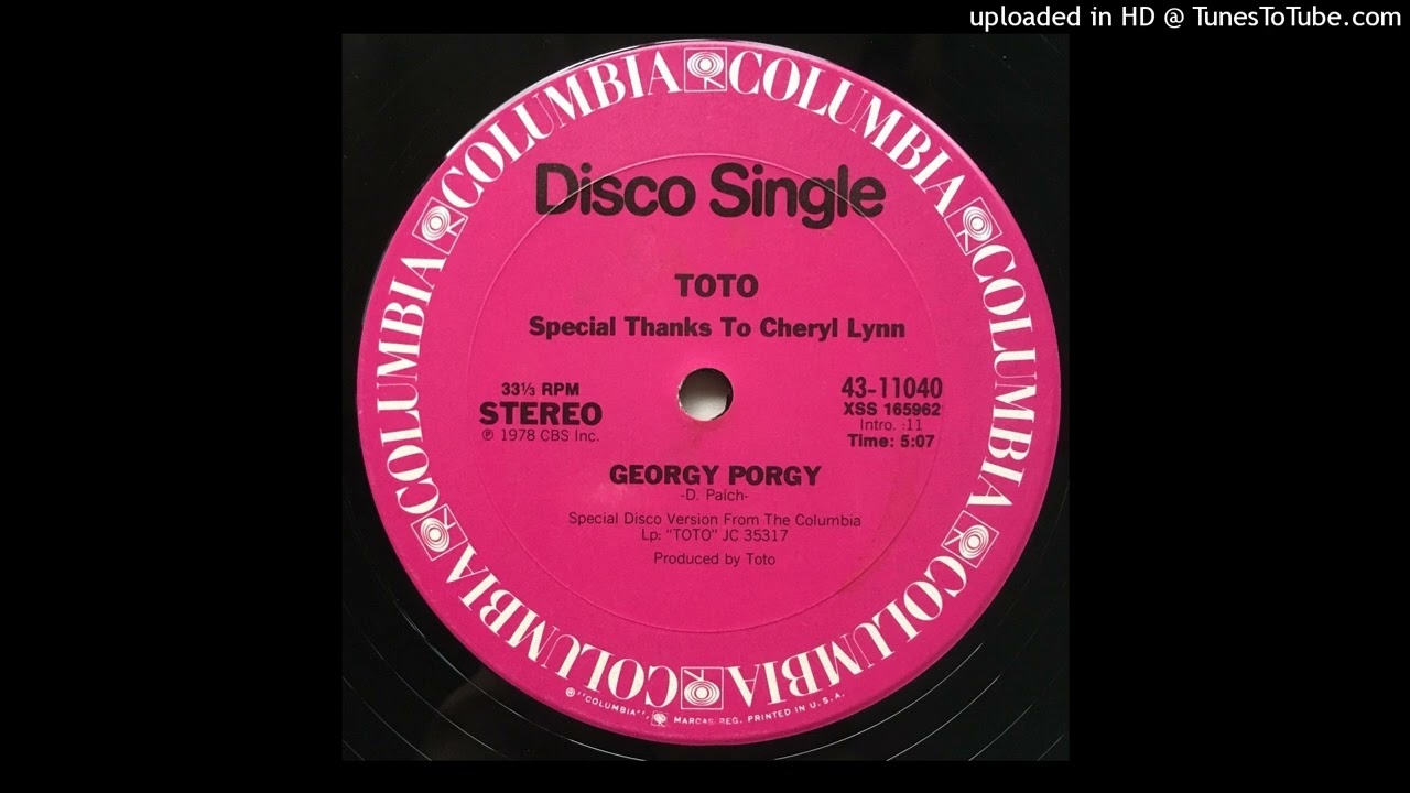 Toto FT. Cheryl Lynn - Georgy Porgy (Original 12