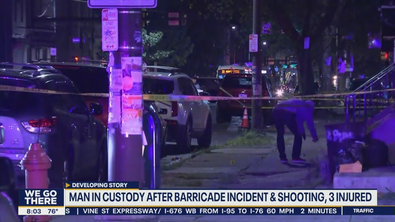 Man in custody after barricade incident and shooting leave 3 injured ...