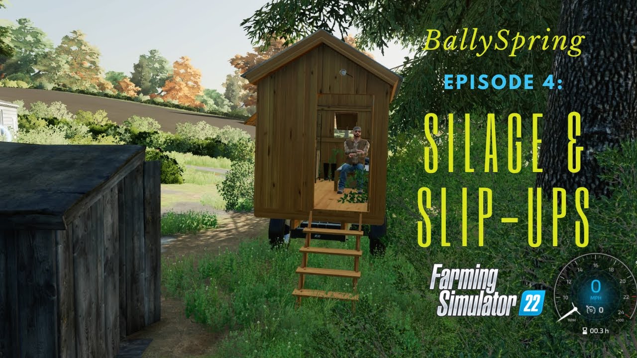 Ep 4: Silage & Slip-Ups | BallySpring | FS22 | Vintage Survival | Let's Play | Console