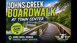 Boardwalk at Town Center Johns Creek Georgia | Scenic Drone + Ground Footage🌿