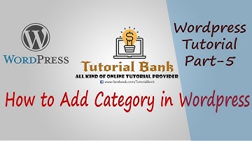 How to Add, Edit or Delete Category in my Wordpress