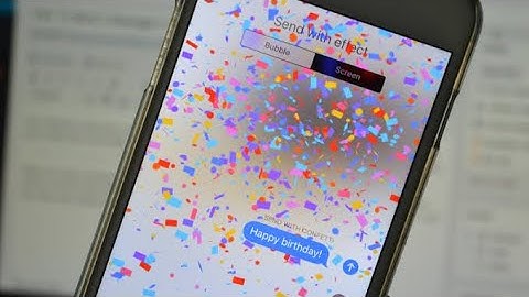 How to send fireworks; lasers; Ballons etc. in iMessages iPhone.