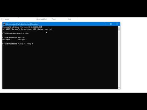 Installing TWRP using command prompt