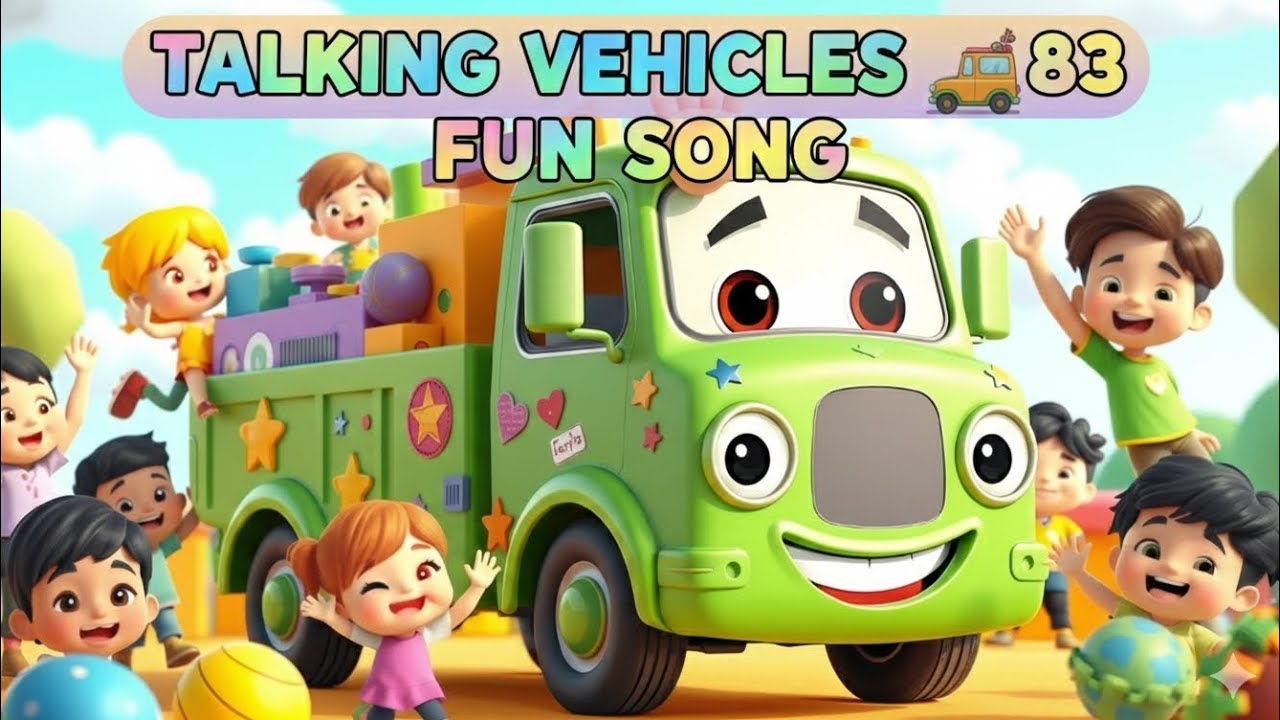Talking Vehicles Parade 🚗🚌 | Panda & Friends Fun Kids Song 🎶 