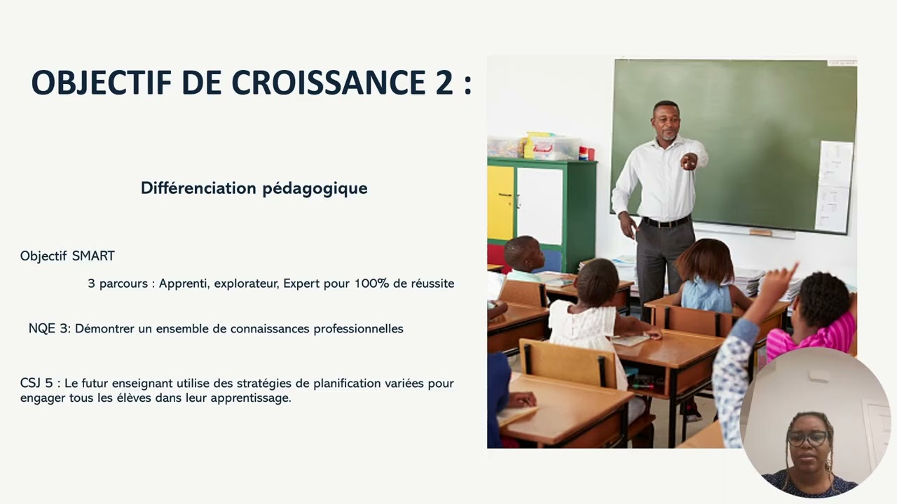 Présentation de mon plan de croissance professionelle