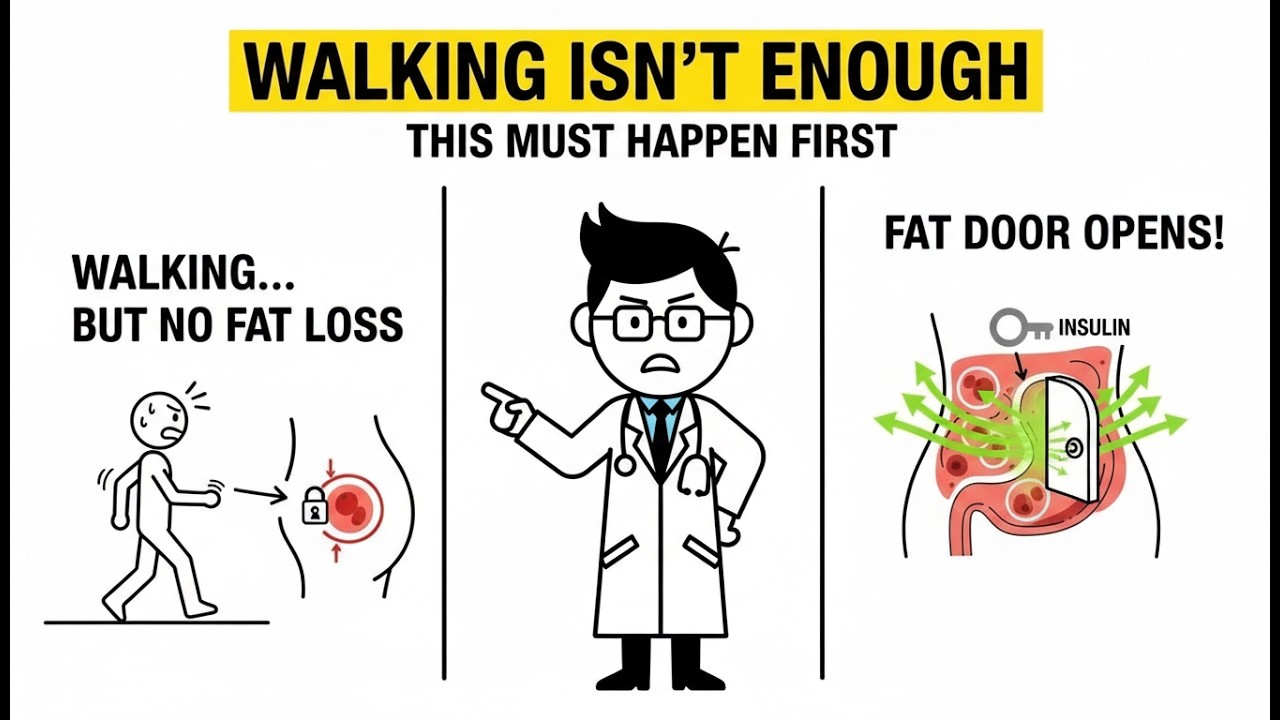 Why Walking Alone Doesn’t Burn Fat (Until Your Body Switches Fuel) | Science Explained