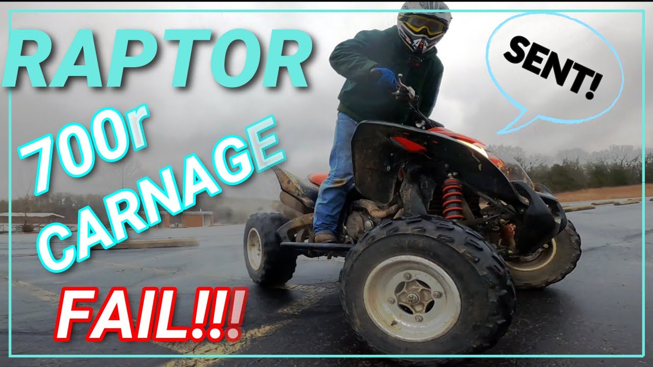 Honda 700xx And Raptor 700r Powerslides And Donuts In The Rain Youtube